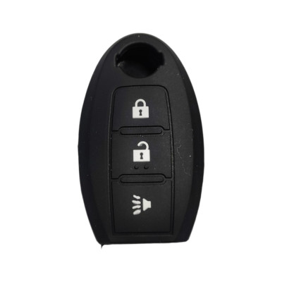 Чохол для ключа Nissan Juke, Leaf, Micra, Note, Patrol, Qashqai, Rogue, Tiida, X-Trail чорний