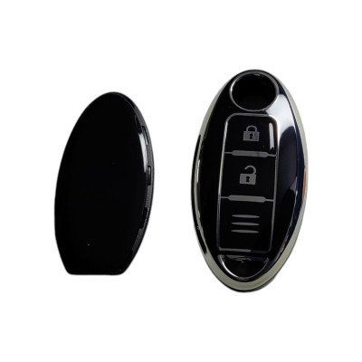 Чохол для ключа Nissan Micra K13, Juke F15, Leaf, Note E12, Pulsar, Qashqai чорний