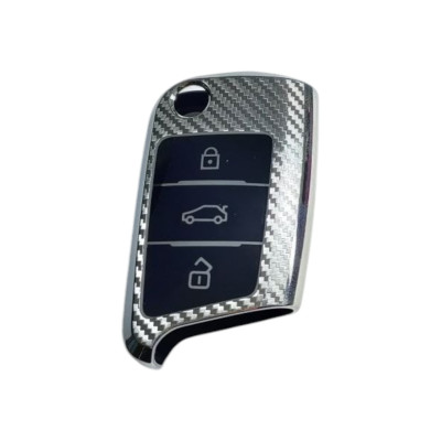 Чохол для ключа Seat, сірий карбон