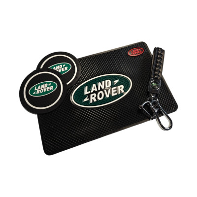 Комплект Land Rover (Ленд Ровер) Брелок та антиковзкі килимки в авто.