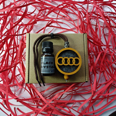 Підвіска ароматизатор Audi, АвтоПарфуми Ауді на дзеркало, дуб
