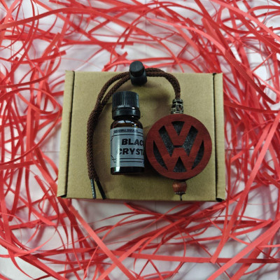 Підвіска ароматизатор Volkswagen, АвтоПарфуми Фольксваген на дзеркало, червоний
