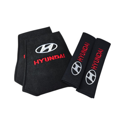 Комплект чохлів на підголівники та ремені безпеки Hyundai