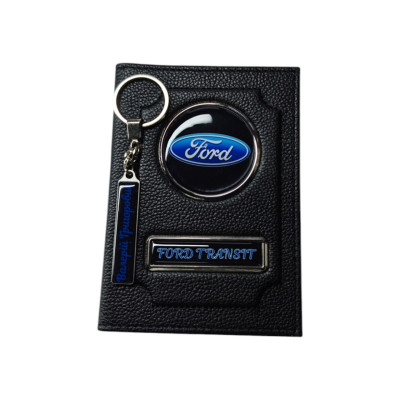Комплект Ford, обкладинка з натуральної шкіри, брелок