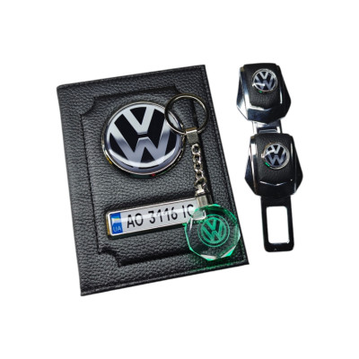 Комплект з логотипом Volkswagen, обкладинка, обманки, брелок