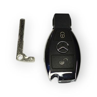 Корпус ключа Mercedes на 2 кнопки, рибка W216, W217, W117, W176, W197, W246