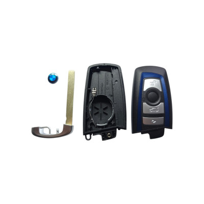 Корпус ключа BMW на 4 кнопки синій, 3, 5, 7