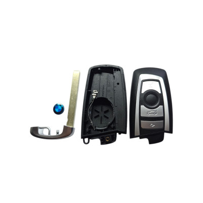 Корпус ключа BMW на 3 кнопки сірий, 3, 5, 7