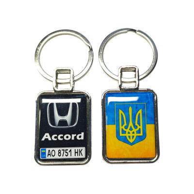 Брелок з номером транспортного засобу (Двосторонній), Honda