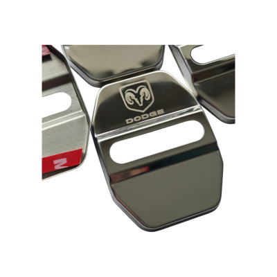 Накладки на дверний замок срібло із логотипом Dodge Challenger Charger Journey Ram Durango SRT Dart Journey Avenger