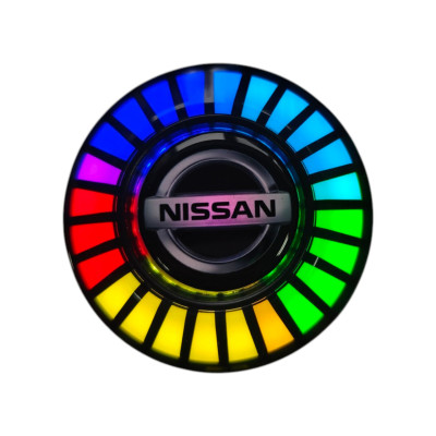 Ароматизатор в авто з еквалайзером Nissan, світлодіодне підсвічування в авто