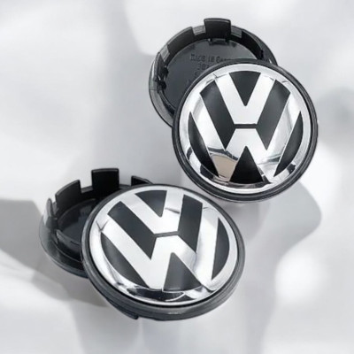 Ковпачки (заглушки) в диски VW (Фольцваген) 56\52 мм Хром 1J0601171