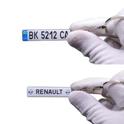 Брелок номер (Двосторонній) Renault