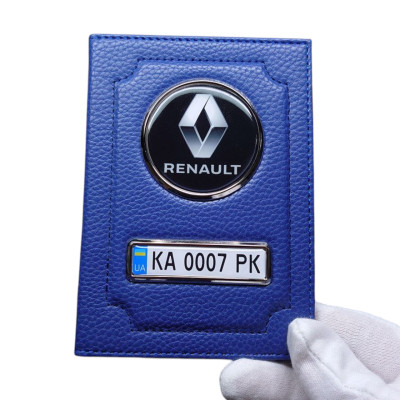 Обкладинка для автодокументів Renault, подарунок автовласнику Рено