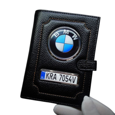 Портмоне з польською реєстрацією BMW, візитниця