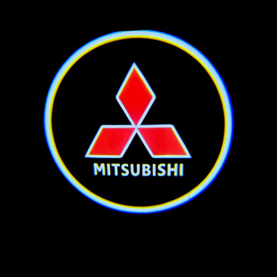 Світлодіодне штатне VIP підсвічування на дверях автомобіля з логотипом MITSUBISHI PAJERO From Japan 2008-2016