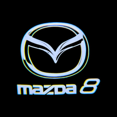 Штатне VIP підсвічування на дверях автомобіля з логотипом MAZDA 8