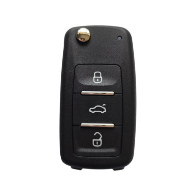 Корпус ключа Volkswagen без жала на 3 кнопки, Caddy, Golf 6, Jetta, Polo, Tiguan, Touran, Transporter