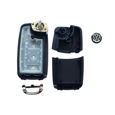 Корпус ключа Volkswagen без жала на 3 кнопки, Caddy, Golf 6, Jetta, Polo, Tiguan, Touran, Transporter