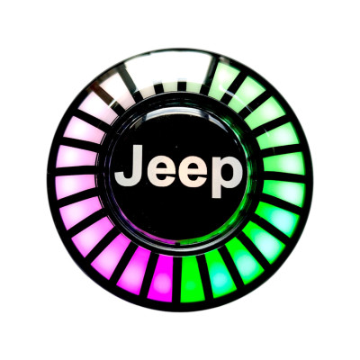 Ароматизатор в авто з еквалайзером Jeep, світлодіодне підсвічування в авто