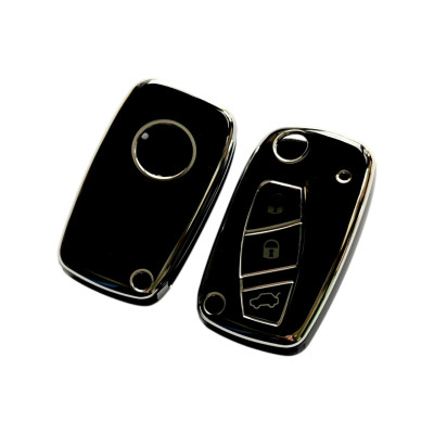 Чохол TPU чорний для ключа Fiat 500, Panda, Stilo, Ducato, Punto, Doblo, Bravo