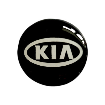 Наклейки - логотип KIA  для авто та ключів d=12,6мм, d=15мм, 2шт