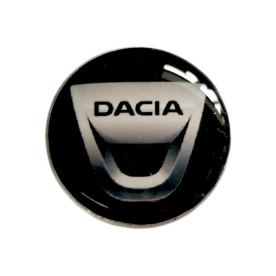 Наклейки - логотип Dacia для авто та ключів d=12,6мм, d=15мм, 2шт