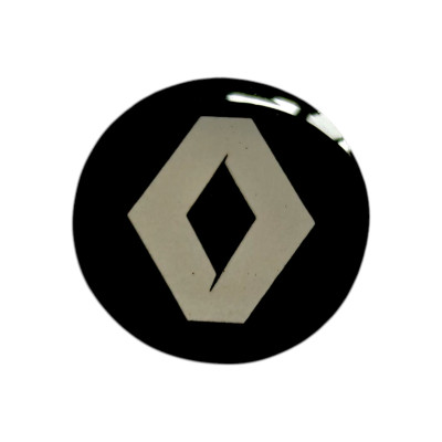 Наклейки - логотип Renault для авто та ключів d=12,6мм, d=15мм, 2шт