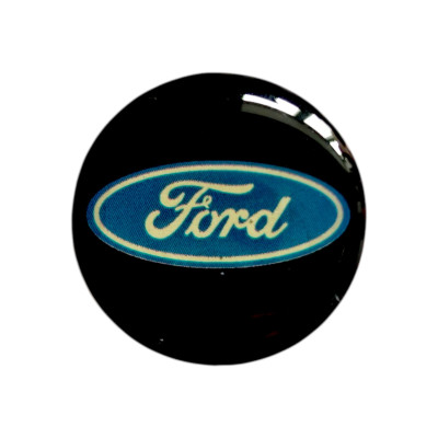 Наклейки - логотип Ford для авто та ключів d=12,6мм, d=15мм, 2шт
