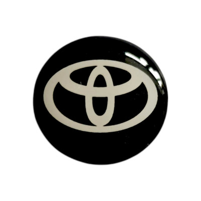 Наклейки - логотип Toyota для авто та ключів d=12,6мм, d=15мм, 2шт
