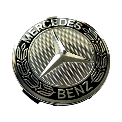 Ковпачки - заглушки в диски Mercedes 75\70мм чорні, А171 400 0025