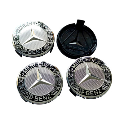 Ковпачки - заглушки в диски Mercedes 75\70мм чорні, А171 400 0025
