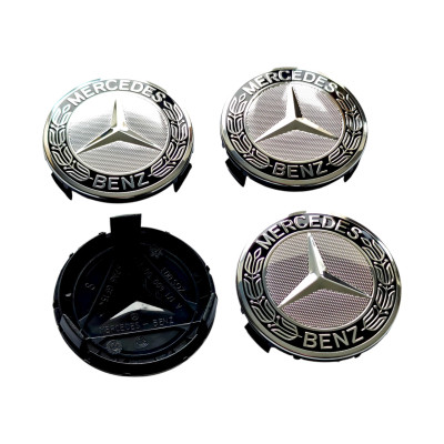 Ковпачки - заглушки в диски Mercedes 75\70мм чорні, А171 400 0025