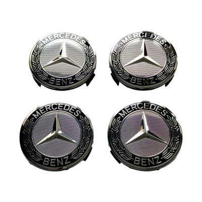 Ковпачки - заглушки в диски Mercedes 75\70мм чорні, А171 400 0025