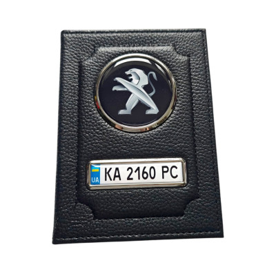 Обкладинка для автодокументів Peugeot