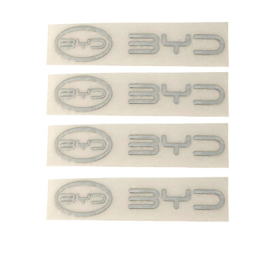 Наклейки металлические BYD, 4шт