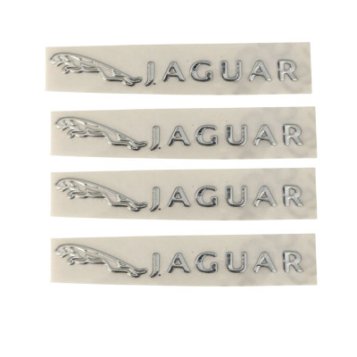 Наклейки металеві Jaguar, 4шт