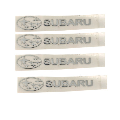 Наклейки металеві Subaru, 4шт