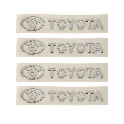 Наклейки металеві Toyota, 4шт