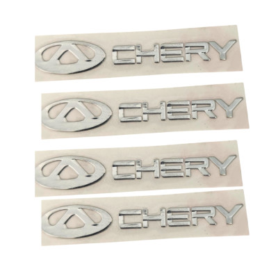 Наклейки металеві Chery, 4шт