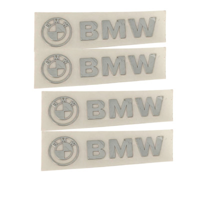Наклейки металеві BMW, 4шт