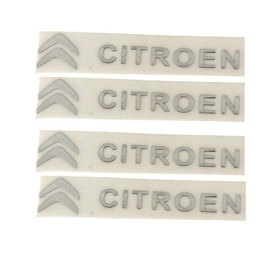 Наклейки металеві Citroen, 4шт