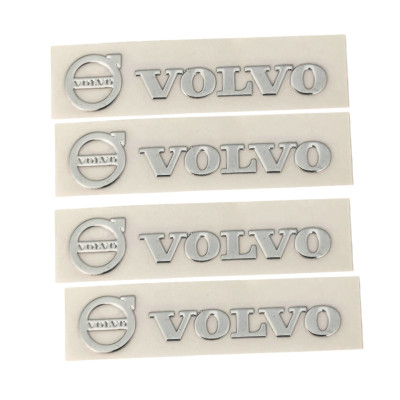 Наклейки металеві Volvo, 4шт