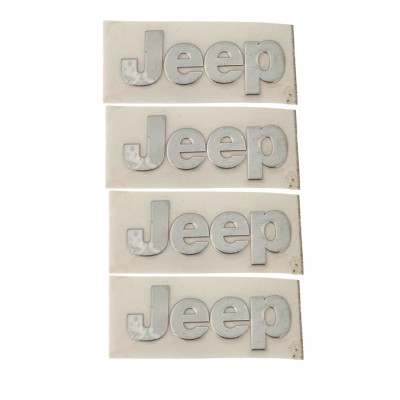 Наклейки металеві Jeep, 4шт