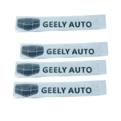 Наклейки металеві Geely, 4шт