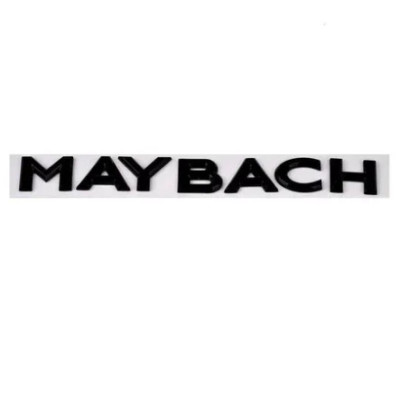 Емблема напис MAYBACH (Чорна Глянсова) 185х22 мм (на скотчі)