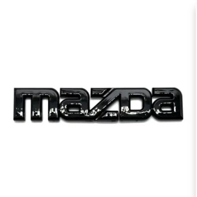Емблема напис Mazda (Чорна) 143х27 мм (на скотчі)