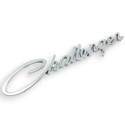 Эмблема надпись Challenger хром 147х30 мм (скотч)