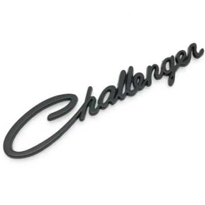 Эмблема надпись Challenger чорный 147х30 мм (скотч)