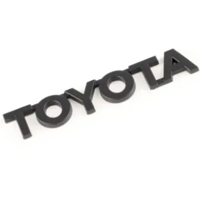 Емблема напис Toyota чорна матова 115х20 мм (на скотчі)